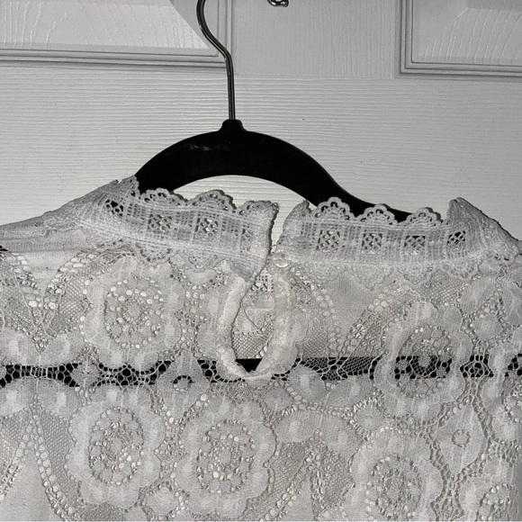 SHEIN Elegant White Lace Layering Women's Top XXL - Picture 4 of 5